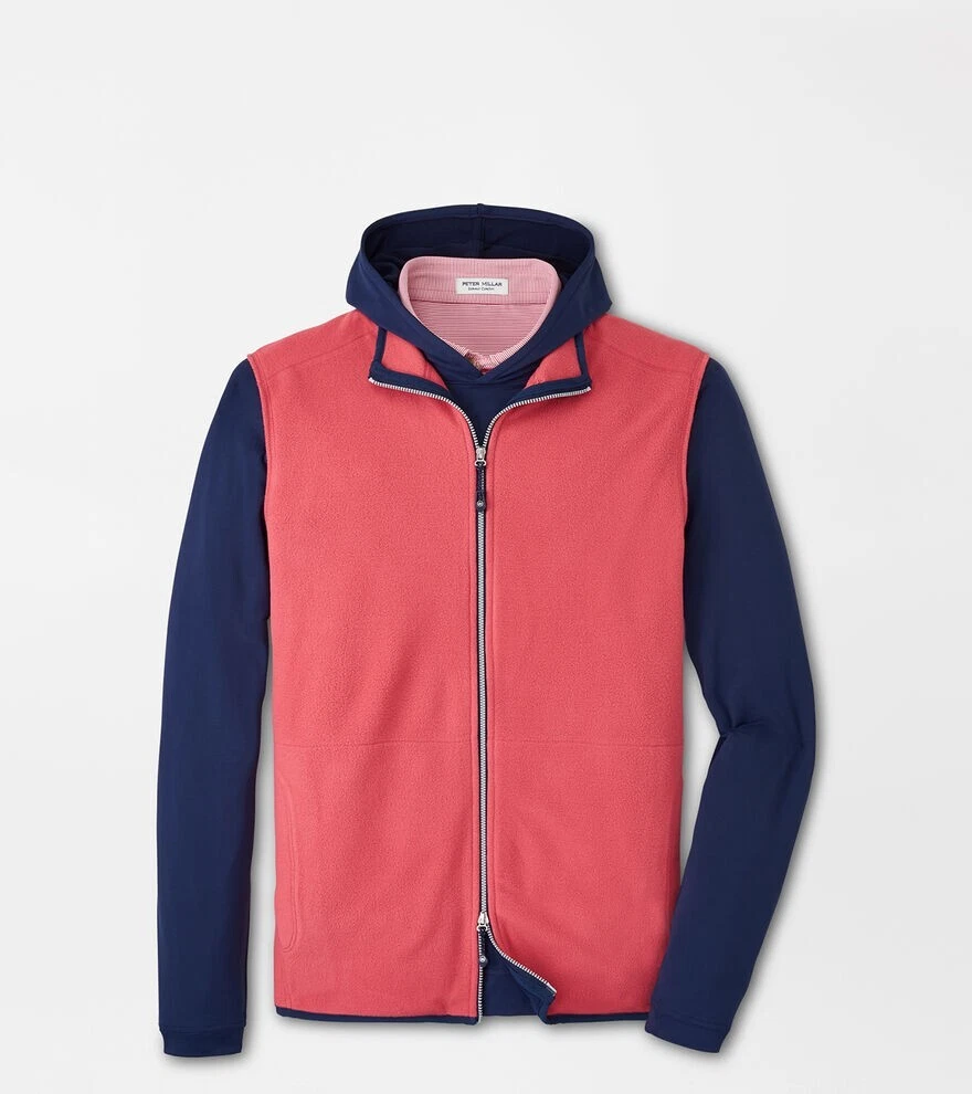 Peter Millar Thermal Flow Micro Fleece Full Zip Vest Cape Red MS23EZ39 Men's 2XL