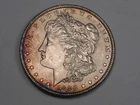 BU TONED 1885 Silver Morgan Dollar.  #51