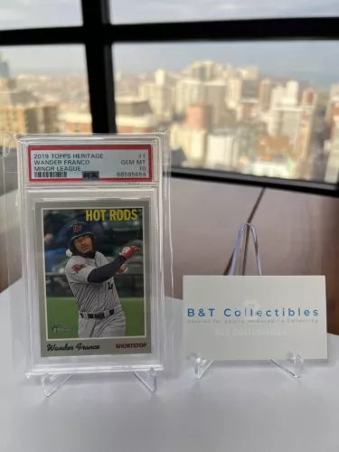 2019 WANDER FRANCO TOPPS HERITAGE MINOR LEAGUE #1 PSA 10 GEM MINT 🔥🔥