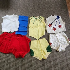 3 Vintage Majorette, Dance Costume Home Made Size XS or Girls Large p3