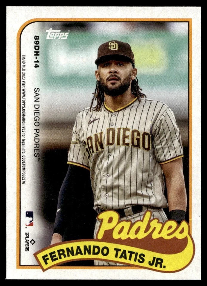2023 Topps Archives Fernando Tatis / Juan Soto San Diego Padres #89DH-14 - Image 2 of 2