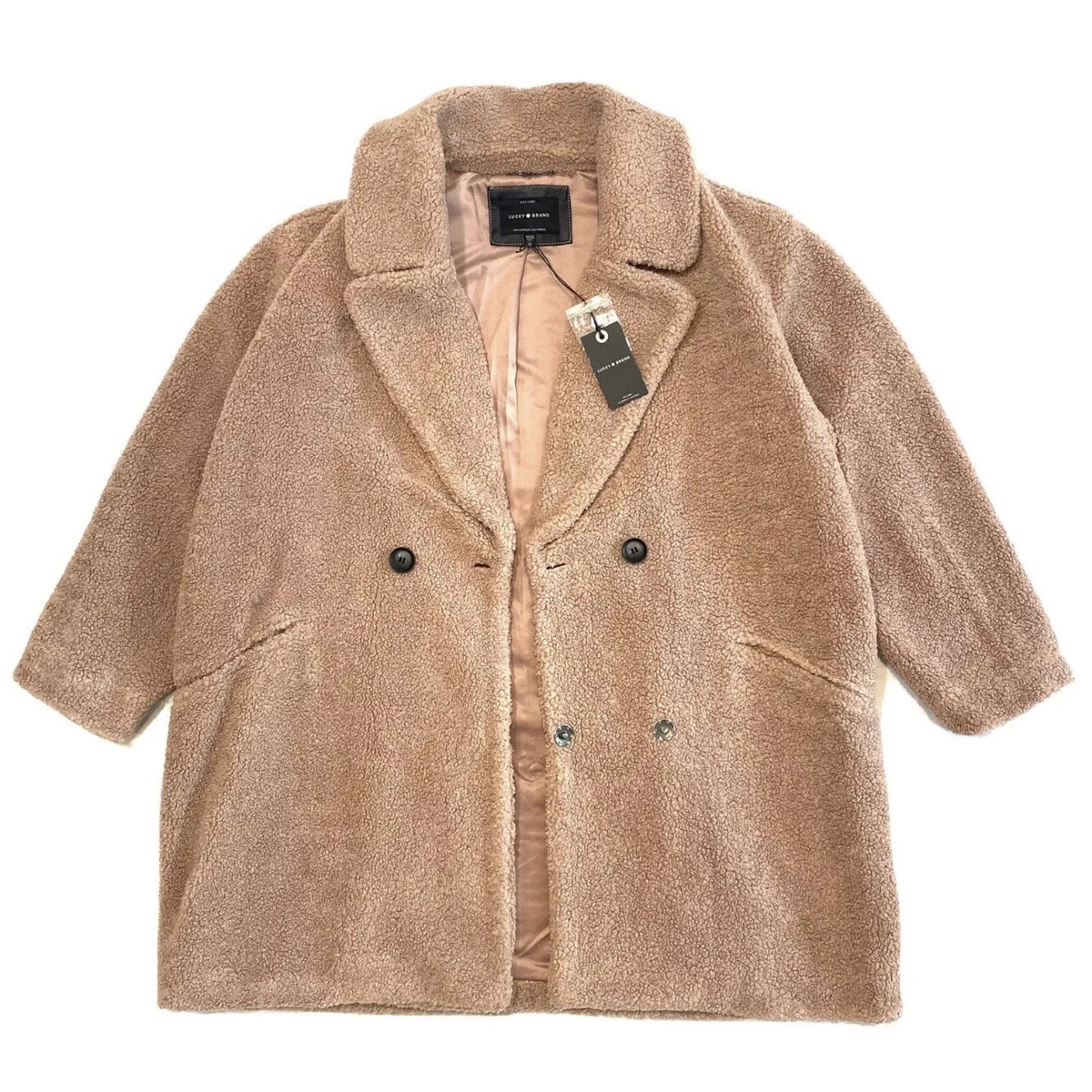 Lucky brand pink coat clearance