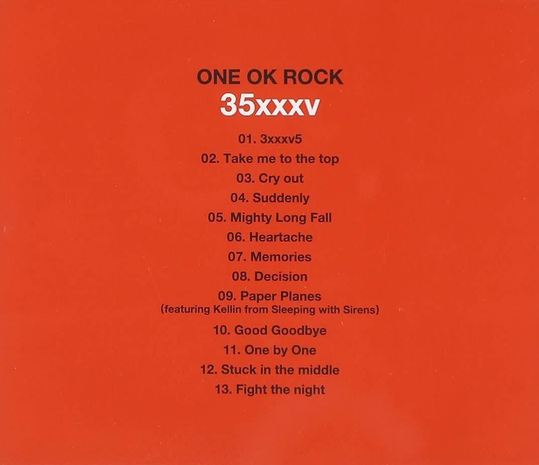 New ONE OK ROCK 35xxxv Regular Edition CD Japan AZCS-1041 New ONE OK ROCK 35xxxv Regular Edition CD Japan AZCS-1041
