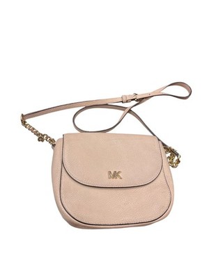 Michael Kors wms corral pink goldware leather crossbody shoulder bag SKU 9906