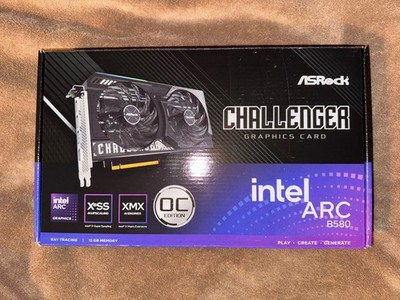 ASRock Intel Arc B580 12GB GDDR6 Graphics Card Ray Tracing Dual