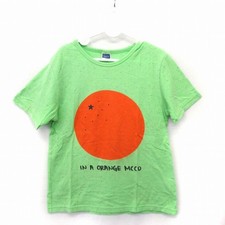 T-shirt bambino BROOM stampa arancione girocollo manica corta usata