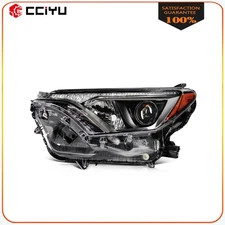 Left Driver Side For 2016 2017 2018 Toyota RAV4 Black Housing Headlight Assembly