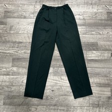 Giorgio Armani Dress Pants Women Size 4 Fit 24x30 Green Italy Made Vintage