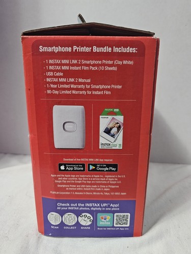 Fujifilm Instax Mini Link 2 Printer Bundle - White - Picture 2 of 6