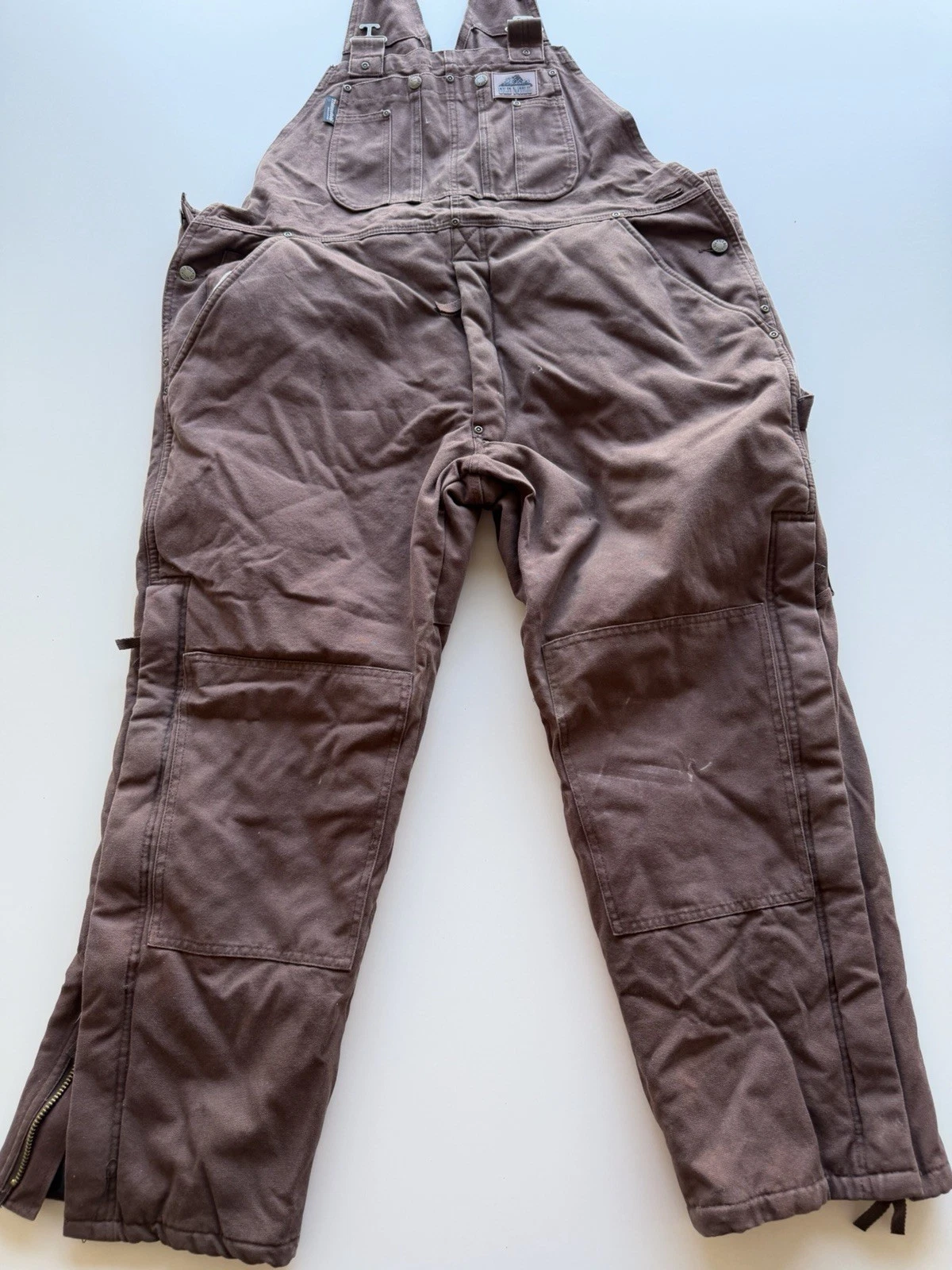 Old Mill Mens Bib Overalls Large Brown Straight Leg Workwear Outdoor Size L
Opens in a new window or