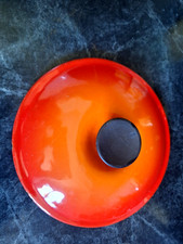 Couvercle Casserole Cocotte Fonte émaillée Ronde LE CREUSET Orange   Ø  18