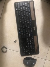 Logitech K750 Wireless Solar Keyboard and mosue w/ Dongle Receiver - Black