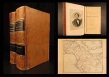 1881 Confederate Jefferson Davis 1ed Rise & Fall Confederacy Slavery Civil War