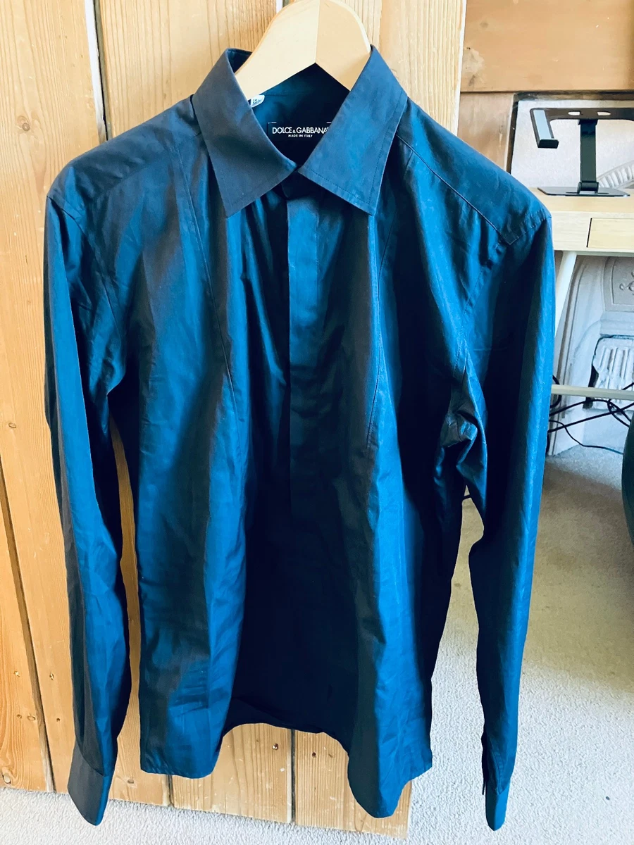 Dolce&Gabbana Blue Collared Casual Shirts & Tops for Men for sale