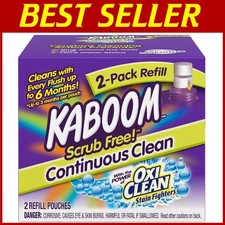 Scrub Free Continuous Clean Toilet Cleaning Refill - 2 Pack (8 Total Pouches)