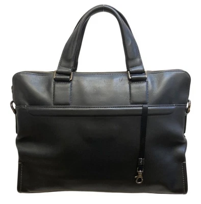 Sac à main d'affaires TUMI mallette en cuir noir pour hommes 63016D - Photo 1/4