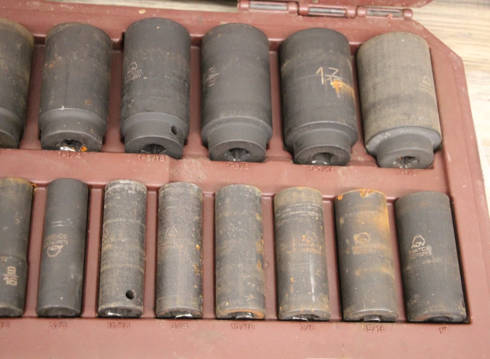 Matco Tools 24pc Deep Impact Socket Set SCDP246V – SAE 6-Point – 1/2" Drive - Image 4 of 4