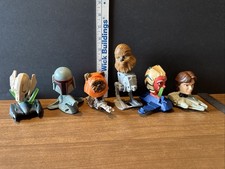 Lot Of 6 2008 McDonald's Happy Meal promotional Clone Wars series Bobble Heads
