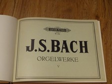 Johann Sebastian Bach Das Orgelbüchlein Fester Einband Edition Peters 5 V