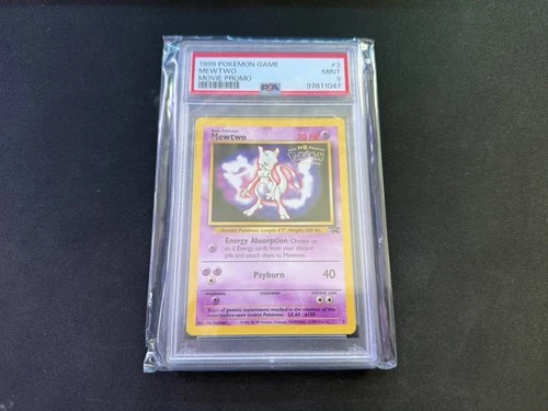 PSA 9 Mewtwo 3 Black Star Promo Movie Promo 1999 Pokemon Card
