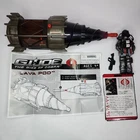 2009 GI Joe Rise of Cobra Lava Pod Vehicle w/ 4" Volcano Viper Figure Complete