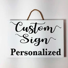 Custom Sign wood wedding names directions office business party Personalized 