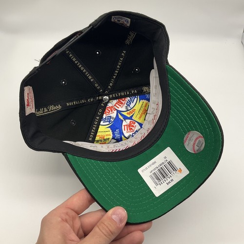 Mitchell & Ness x Topps Cincinnati Reds A-Frame Pro Pinch Snapback Black Hat Cap - Picture 6 of 8