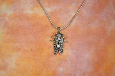 Cicada Necklace or Earrings, Magicicada Insect jewelry, Rebirth and Immortality