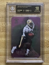 1999 Skybox Molten Metal Ricky Williams #127 Rookie RC BGS 10 Black Label *pop 3