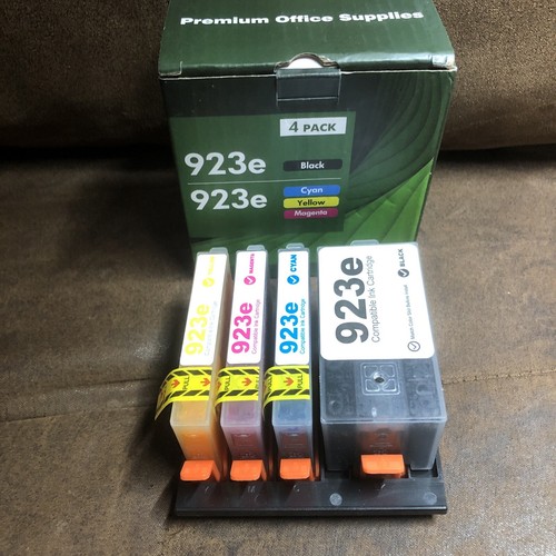 4 PK Ink Cartridges for HP 923 Compatible with OfficeJet 8120 8122e 8124e 8125e
