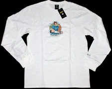 HUF x Street Fighter II Chun-Li LS Tee Long Sleeve T-Shirt Size M White NWT