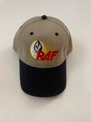 RAF Sustainable Farming Embroidered Graphic Gray Baseball Hat One Size