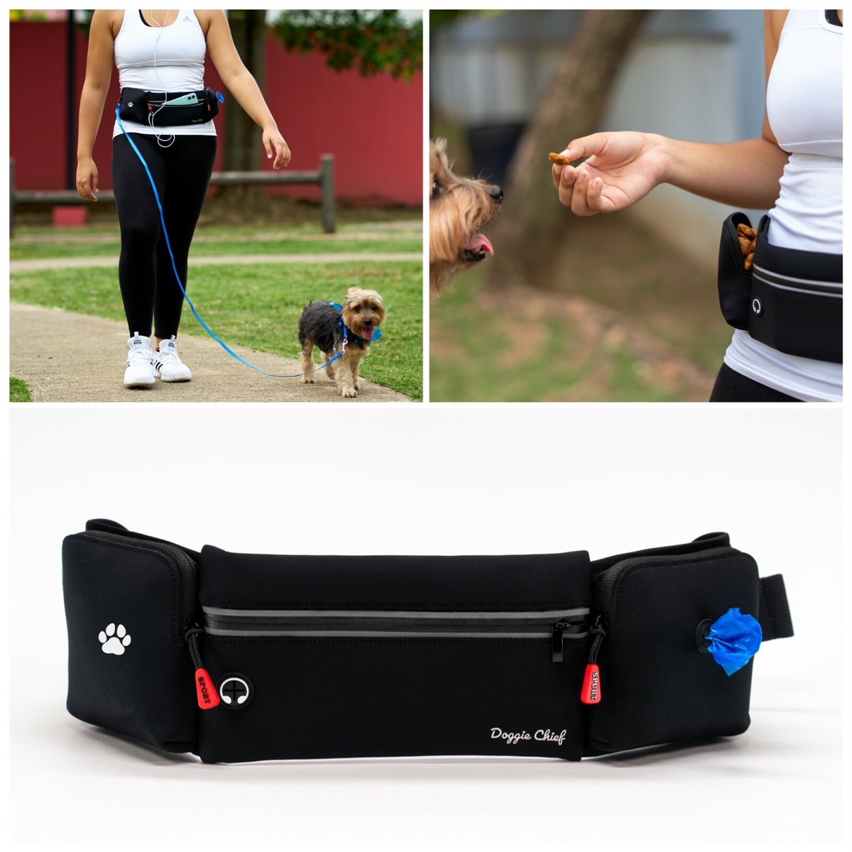 DoggieChieg Dog Treat Pouch Storage fanny pack for Dog Treat Training  Pouch