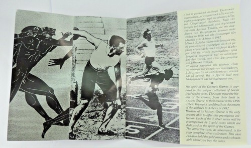 Grecia 100.250.500 Dragón Mayo 1896 Olimpia Plata en Original CAJA - Imagen 3 de 4