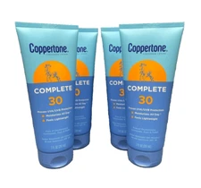 Lot of 4 x Coppertone Complete SPF 30 Sunscreen