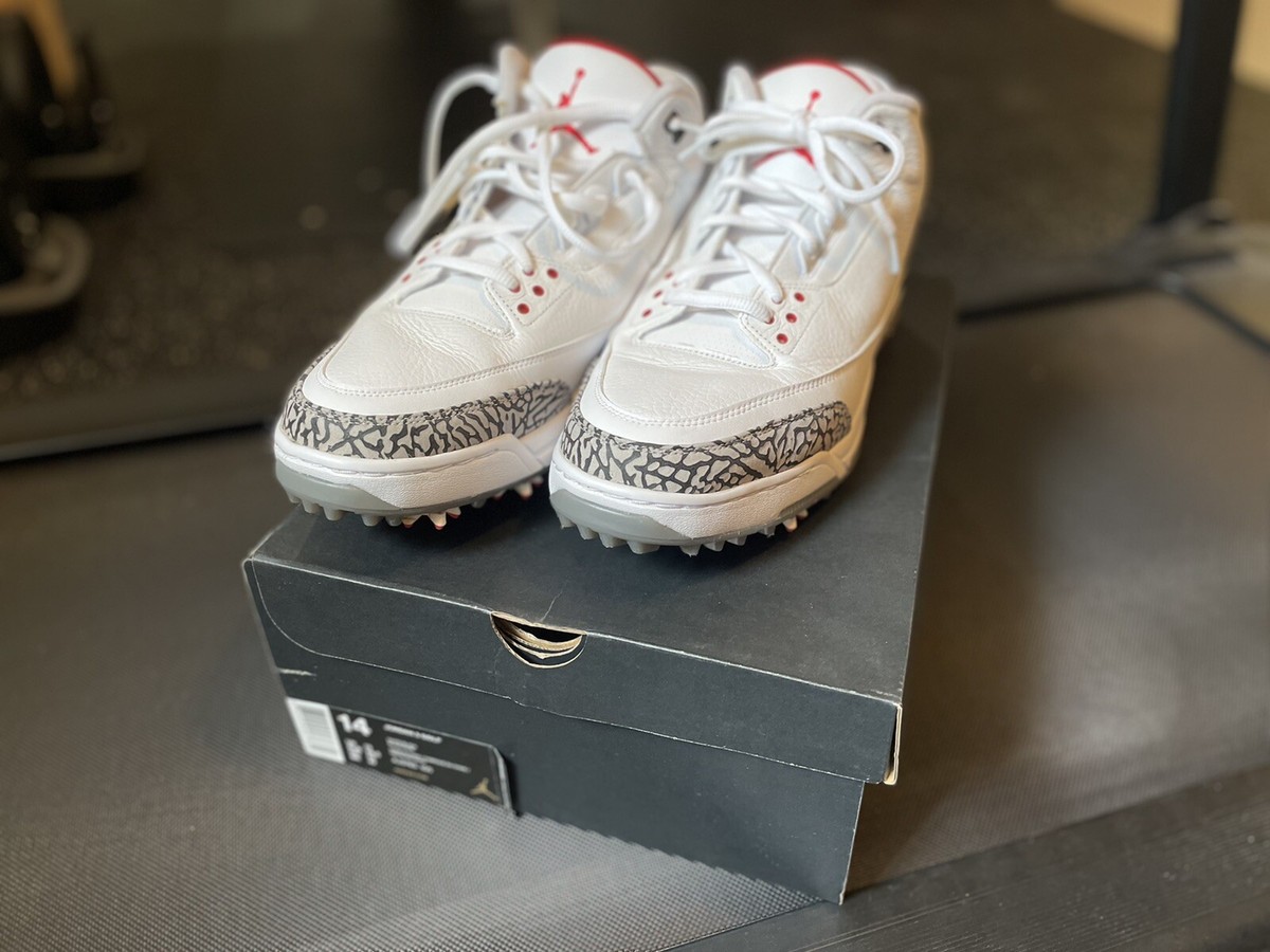 Air Jordan 3 Golf shoes “White Cement” size 14 | eBay