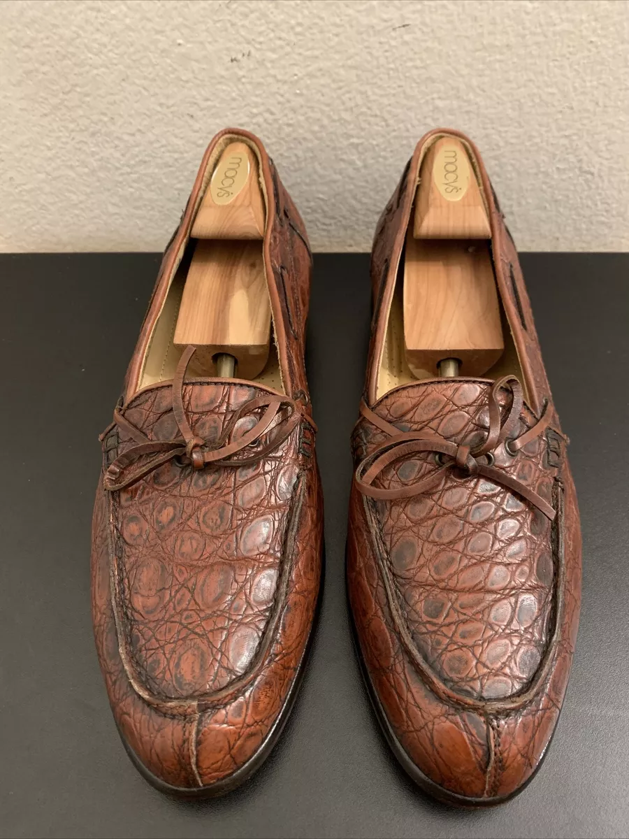 Zelli crocodile best sale loafers