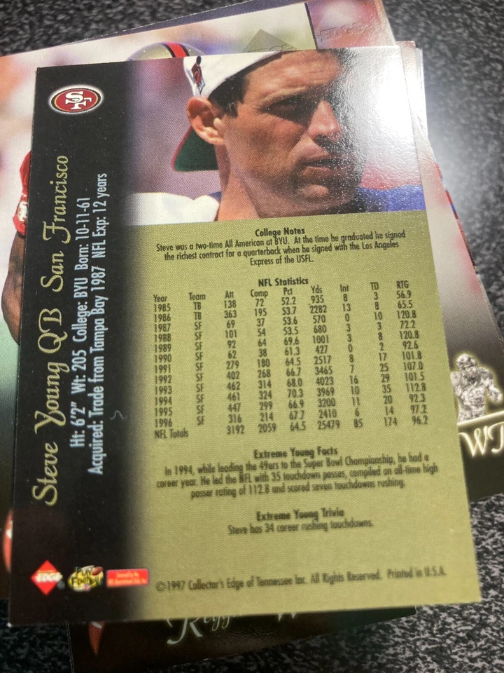 1997 COLLECTORS EDGE EXTREME FOOTBALL CARDS YOU PICK! - Image 2 of 2