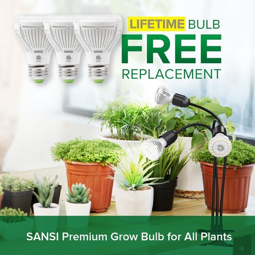 10W-100W LED Indoor Plants Grow Light Clip On Growing Lamp Bulb With Timer SANSI - Picture 55 of 165