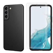 For Samsung Galaxy S22 S901U Screen Protector Set: Hydrogel Film + Slim TPU Case