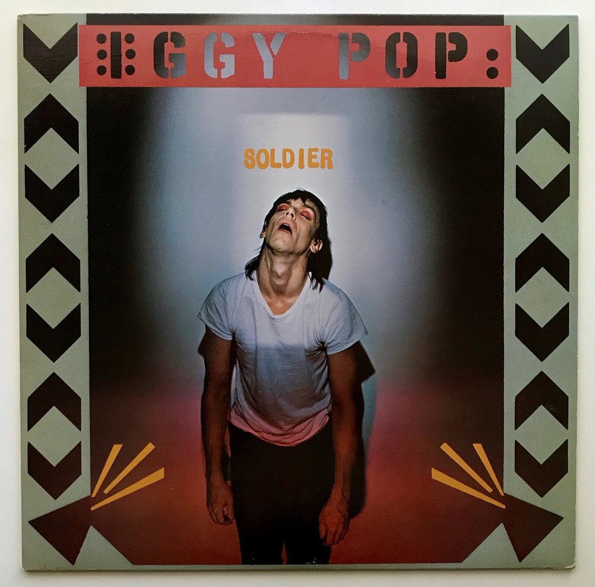 ORIGINAL Vtg 1980 IGGY POP Album SOLDIER Vinyl RECORD Lp AB