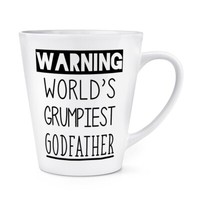 Warnung World's Grumpiest Pate 341Ml Latte Becher Tasse Vatertag Best Geburtstag