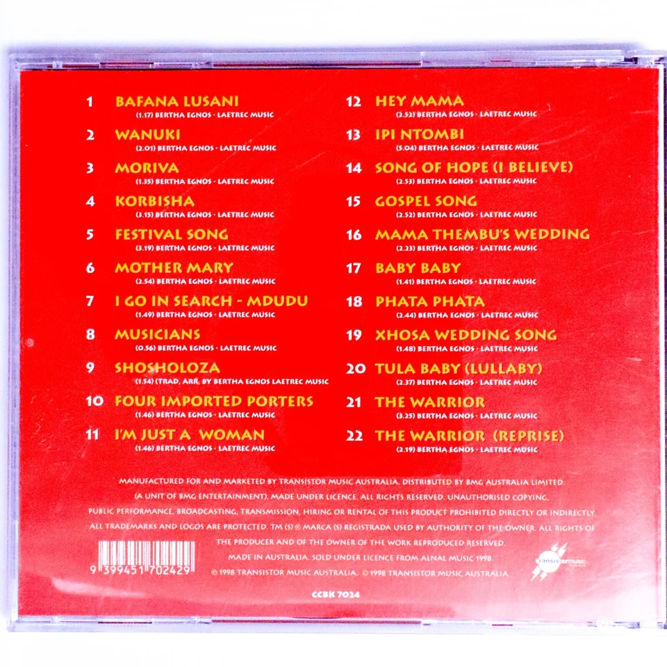 Ipi Ntombi Bertha Egnos & Gail Lakier's - The African Music Celebration (CD) - Image 3 of 4