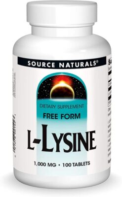 Source Naturals, L-Lysine (Free-Form), 1000mg, 100 Tabletten - Blitzversand