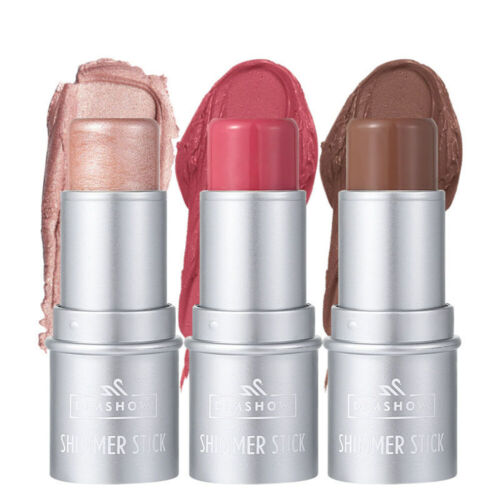 6 Colors Cheek Lip Tinted Moistured Blush Stick Eyes Cheek Lip Brighten Cream - Picture 11 of 26