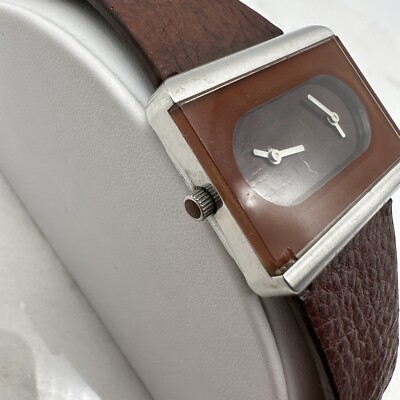 Fossil Steel Dual Time Rectangle Watch Stainless Band Fossil Steel Rectangle Dual Time Zone Men main image 3