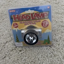 Schylling Head Lamp 7 LED Lightweight Hands Free Adjustable Strap & Beam NEW