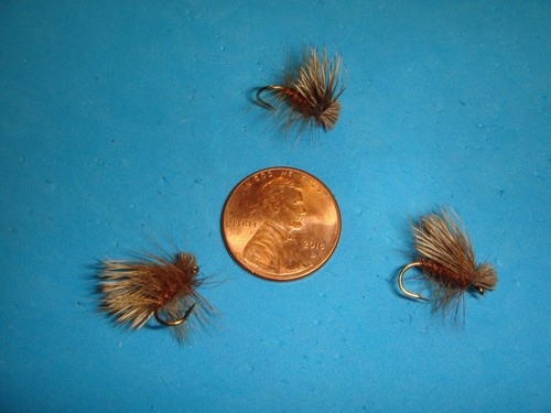 FLY FISHING FLIES - Traditional Brown ELK HAIR CADDIS size #12 (12 pcs.) - Picture 4 of 8