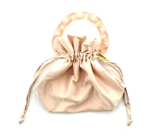 Edie Parker Bobbi Brown Bucket Wristlet Bag, Satin Pink, Great for Weddings