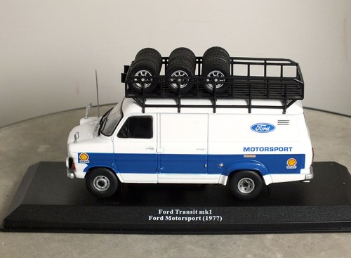 1:43 IXO "1977 MK1 FORD TRANSIT Bullnose VAN Motorsport RS Rally Team Support 18 - Picture 3 of 6